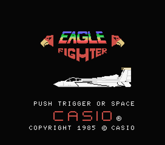 Eagle Fighter title screen for MSX